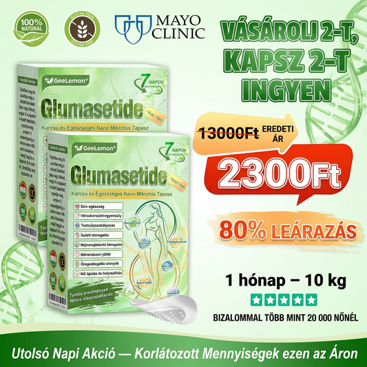 👩‍⚕️BENU hivatalos üzlet| 🎁 𝐆𝐞𝑒𝐿𝑒𝐦𝐨𝐧® Glumasetide 8 az 1-ben Karcsú és Egészséges Nano Mikrotűs Tapasz 🇭🇺